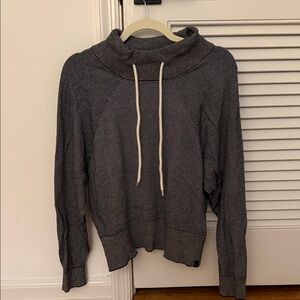 Blue Varley Maceo Pullover with Drawstring Collar